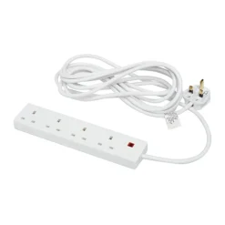 Outlet EXPERT 4 Gang 2 Metre Extension Lead Surge Protected