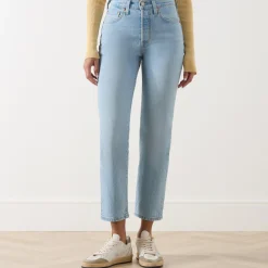 501® High-Rise Straight Leg Cropped Jeans