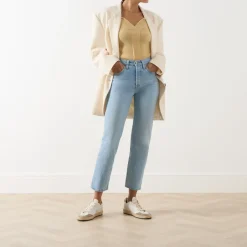 501® High-Rise Straight Leg Cropped Jeans