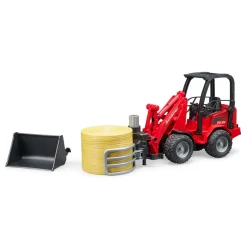 02192 Schäffer Compact Loader Bale Gripper and Bale