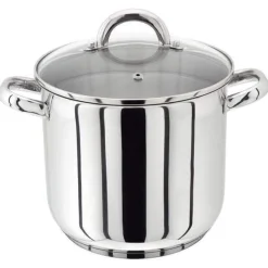 18-10 S-S Stockpot With Glass Lid 28Cm