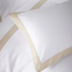 Sale KARLA BREE 400 Thread Count Banded Duvet Set Stone