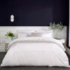 Best CHRISTY 400 Thread Count Coniston Duvet Set White