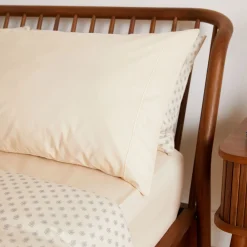 Best FOXFORD 300 Thread Count Cream Fitted Sheet