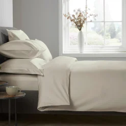 Best KARLA BREE 1000 Thread Count Duvet Cover Ivory