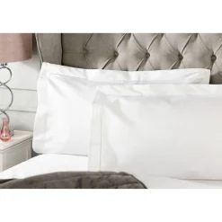 Hot BELLEDORM 1000 Thread Count Oxford Pillowcase White