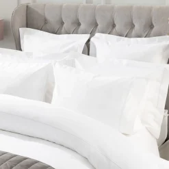 Hot BELLEDORM 1000 Thread Count Oxford Pillowcase White