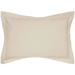 New HELENA SPRINGFIELD 180 Thread Count Percale Oxford Pillowcase Stone