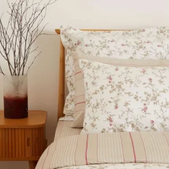 Sale FOXFORD 300 Thread Count Roman Floral Pillowcase Set