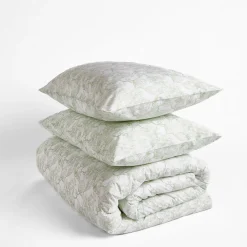 Fashion FOXFORD 300 Thread Count Sage Magnolia Duvet Set