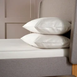 400 Thread Count Sateen King Pillowcase Pair Ivory