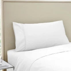 500 Thread Count Standard Pillowcase White