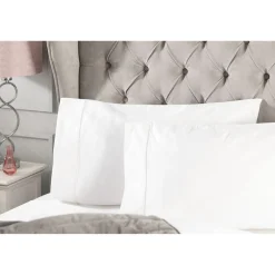 Discount BELLEDORM 1000 Thread Count Standard Pillowcase White