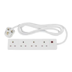 4 Way 2 Metre Extension Lead