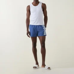 New HUGO Abas Logo Swim Shorts
