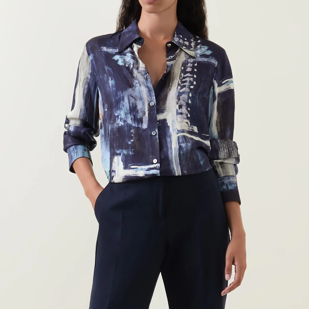 Discount ELENA MIRÒ Abstract Patterned Shirt