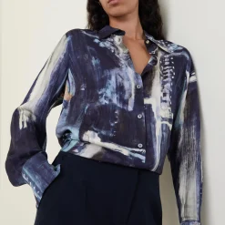 Discount ELENA MIRÒ Abstract Patterned Shirt