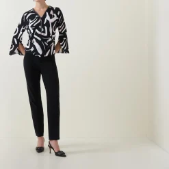 New JOSEPH RIBKOFF Abstract Print Blouse