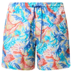 Abstract Print Drawstring Swim Shorts