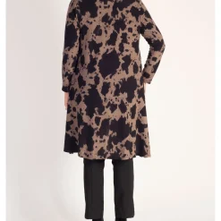 Clearance CHESCA Abstract Print Longline Cardigan