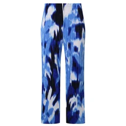 New JOSEPH RIBKOFF Abstract Print Wide Leg Trousers