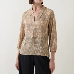 Addison Tonal Dotted Blouse