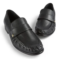 Adira Leather Stud Loafers