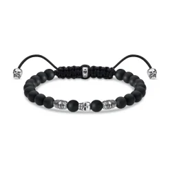 Online THOMAS SABO Adjustable Skull Beaded Bracelet