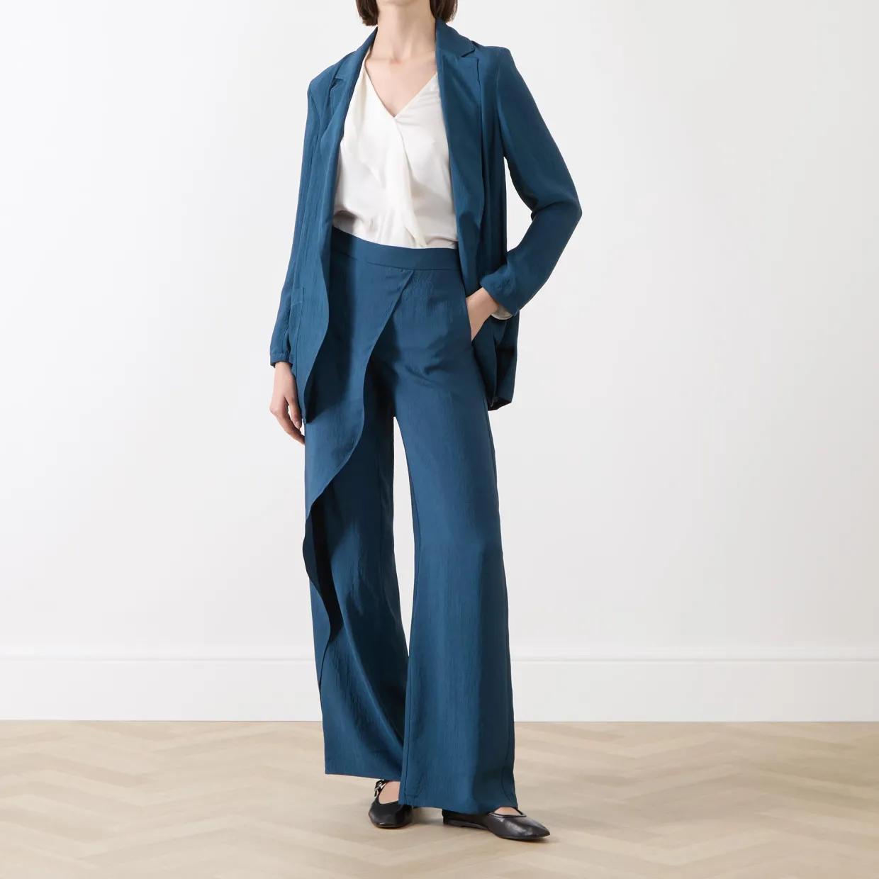 Agnes Mid-Rise Sarong Trousers