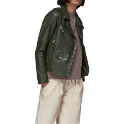 Agnes Pocket Leather Jacket