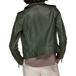 Agnes Pocket Leather Jacket