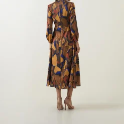 Agnes Printed Wrap Dress