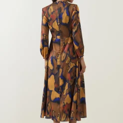 Agnes Printed Wrap Dress