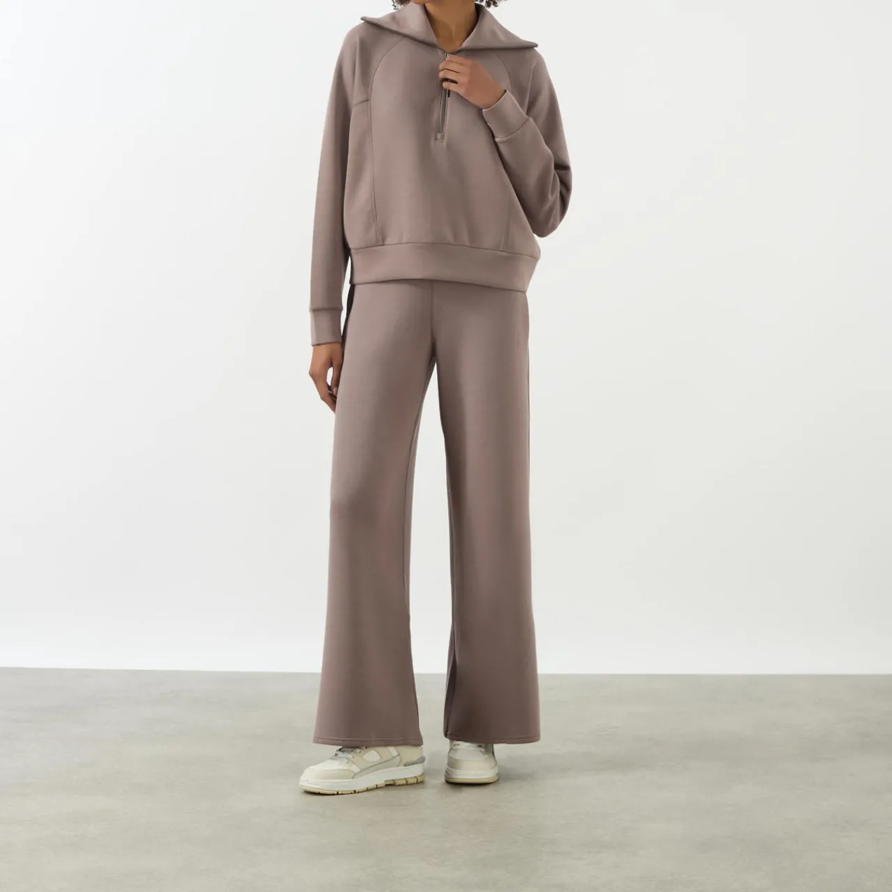 New SPANX AirEssentials Half Zip Sweat Top