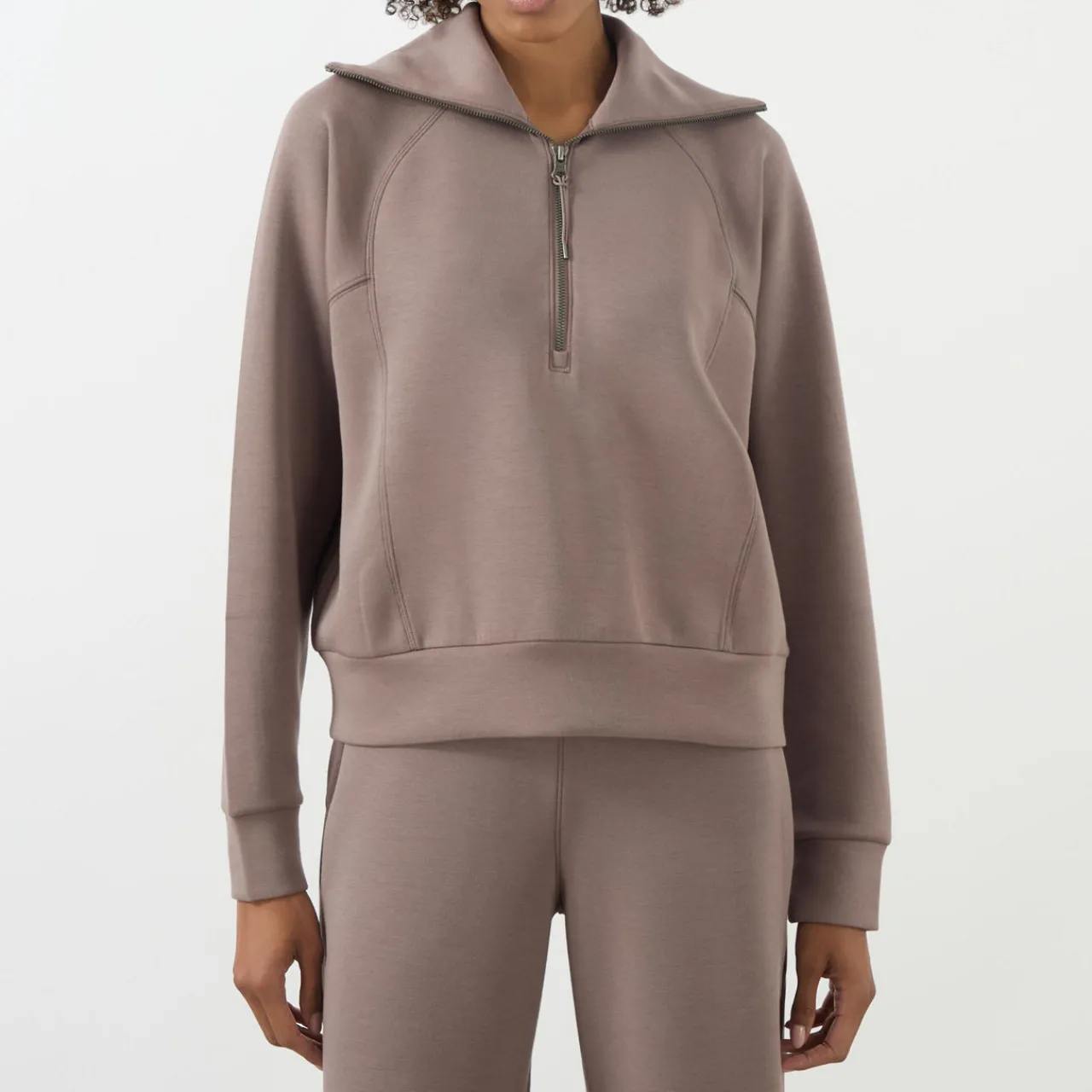New SPANX AirEssentials Half Zip Sweat Top
