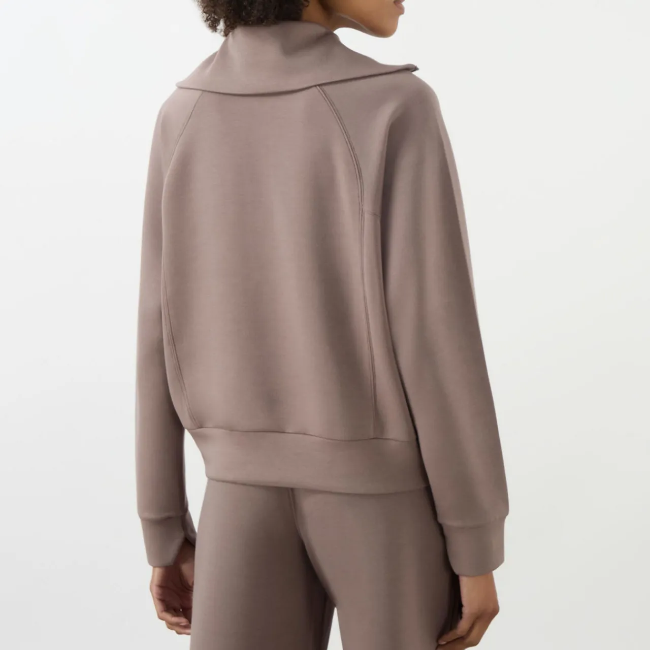 New SPANX AirEssentials Half Zip Sweat Top