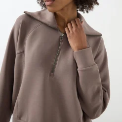New SPANX AirEssentials Half Zip Sweat Top