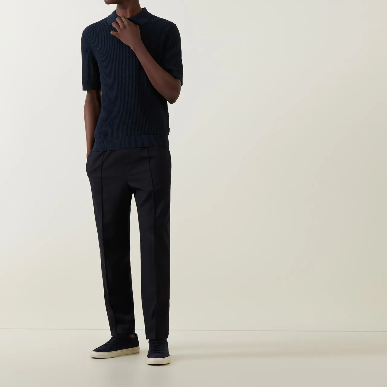 New BOSS Akoppo Ribbed Polo Shirt