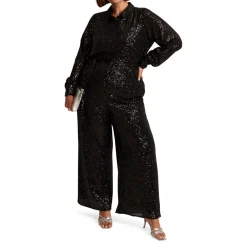 Alessandra Sequin Embellished Jumpsuit