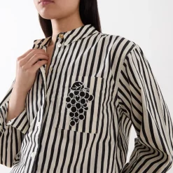 Best FABIENNE CHAPOT Alex Striped Single Cuff Shirt