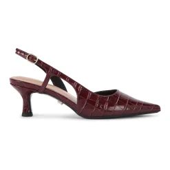 Alina Croc Embossed Slingback Pumps