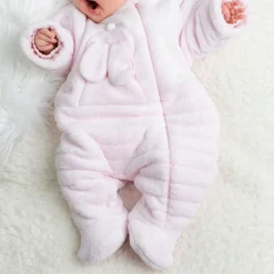 Alison Fleece Bunny Pramsuit