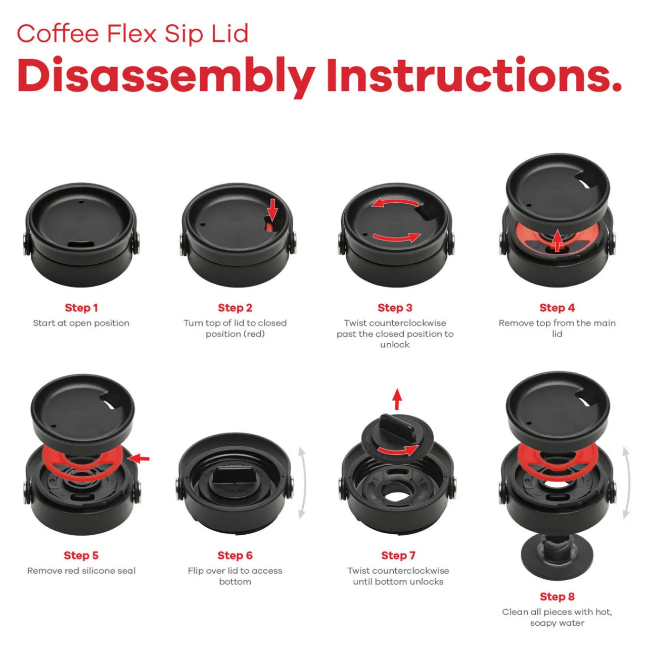 New HYDRO FLASK All Around Tumbler Press-In Lid Black 16oz