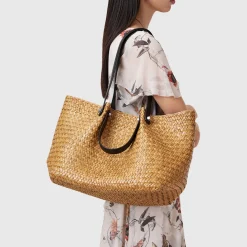 Outlet ALLSAINTS Allington Woven Tote Bag