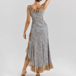 Outlet HOUSE OF CB Aloura Georgette Ruffle Dress