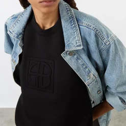 Best ANINE BING Alto Monogram Logo Sweatshirt
