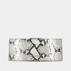 Clearance CARVELA Alto Snake-Print Clutch