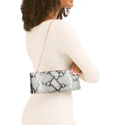 Clearance CARVELA Alto Snake-Print Clutch