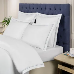 Amadora Standard Pillow Case White/Grey