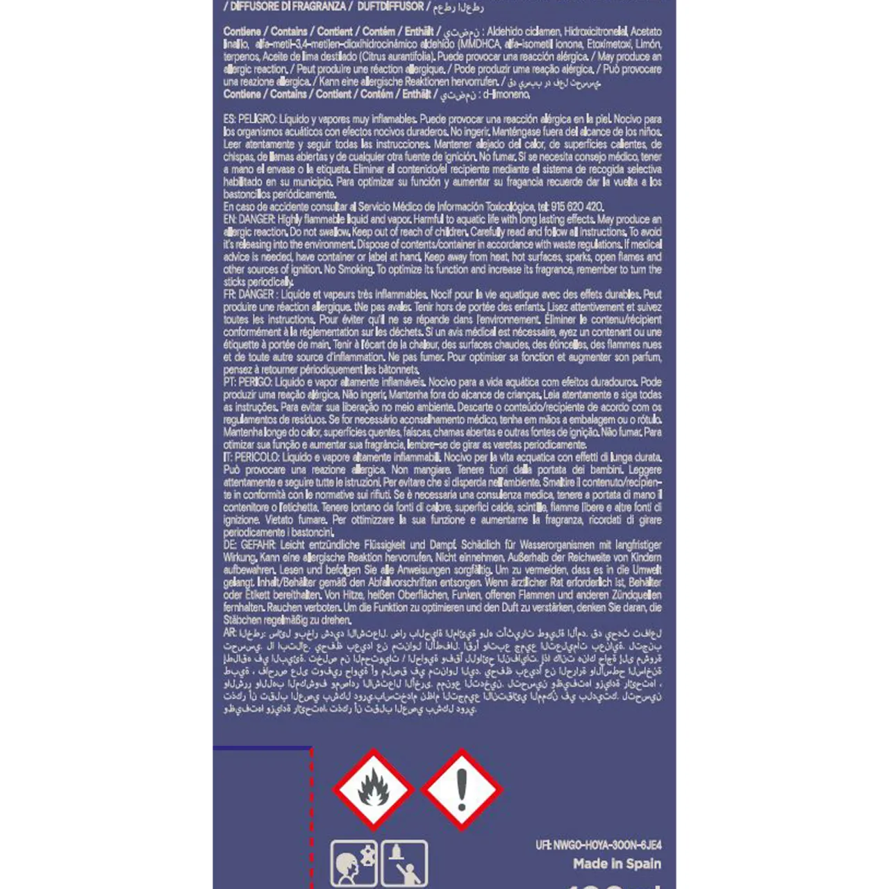 Outlet ROURA Amalfi Bergamot Diffuser 100ml